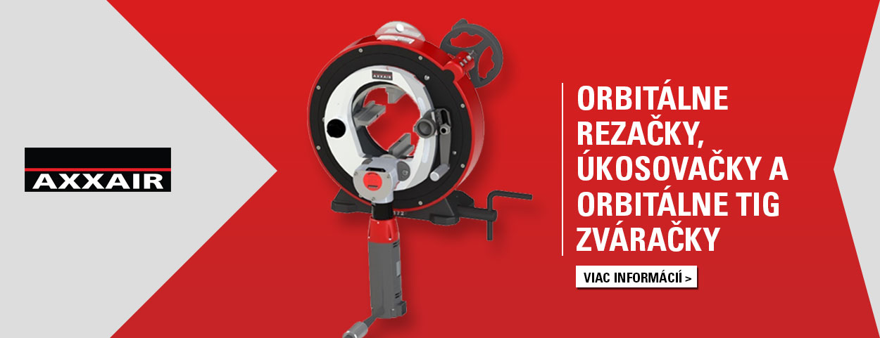axxair - orbitálne zváračky, rezačky, úkosovačky